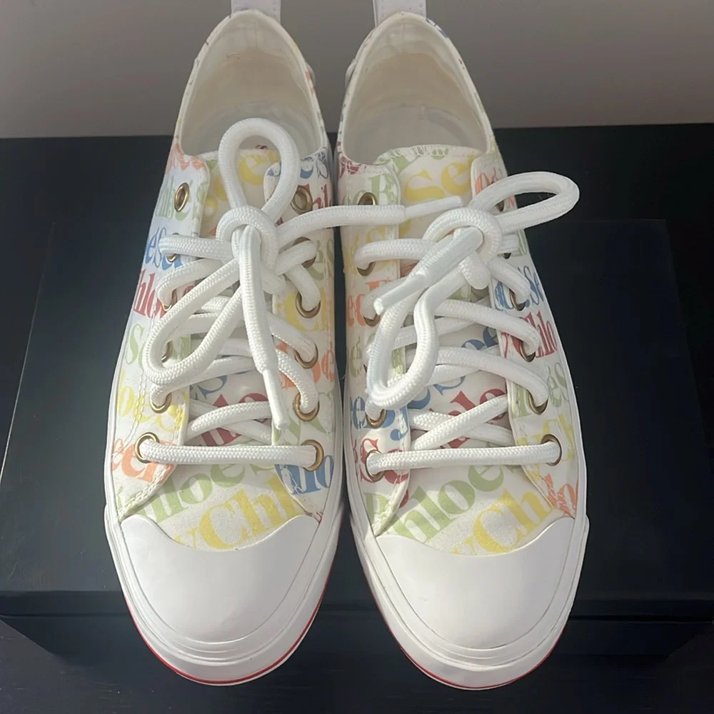 SEE BY CHLOE Colorful Tennis Sneakers - Picture 2 of 9